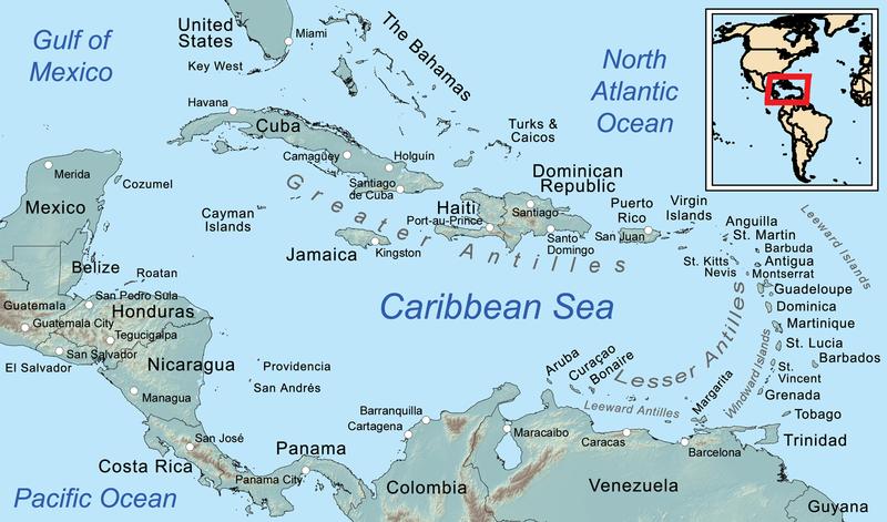 West Indies Map