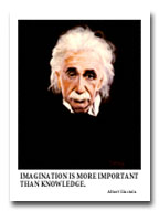 Albert Einstein Fine Art Global PathMarker Poster Print